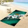 Santos Laguna Print Beach Towel, Large Soft Quick Dry Towel for Beach Camping Swimming