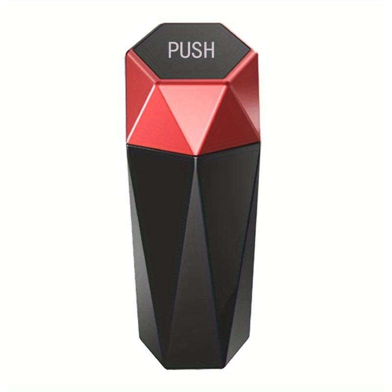 Mini Car Trash Can Portable Dustbin with Lid Leak-proof Auto Trash Bin for Automotive Home Bedroom Office Garbage Storage Box