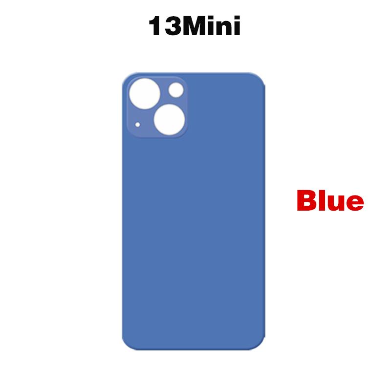 For iPhone 13 Mini Pro Max Big Camera Hole Phone Back Glass Battery Cover Rear Glass Panel Housing Chassis Add 3M Adhesive