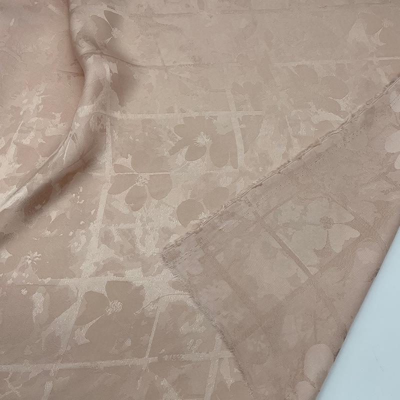 In-Stock 140g/sqm Rayon Jacquard Qipao Fabric - Women's Summer Lightweight Artificial Silk 