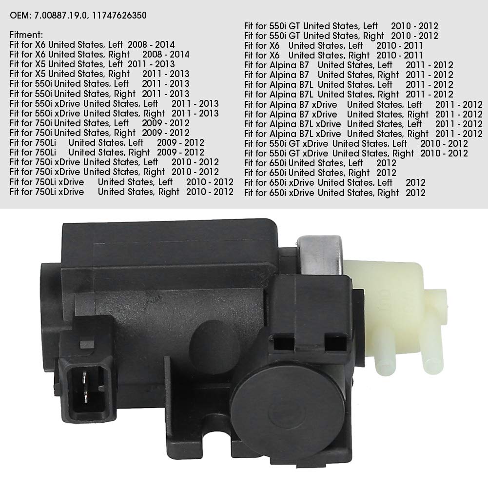 E90 335i E60 535i 550i Turbo Boost Solenoid Valve Replacement, Stable Performance, Fit for