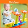 Colorful Early Education Multi-functional Drum Set With Microphone And Piano Toy Instruments For Kids Ages 2 To 6 Years
