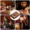 1/2Pcs Wooden for Paranormal Enthusiasts Mini Spirit Board Unique Gift With Planchettes Handmade Divination Tools with Drawer
