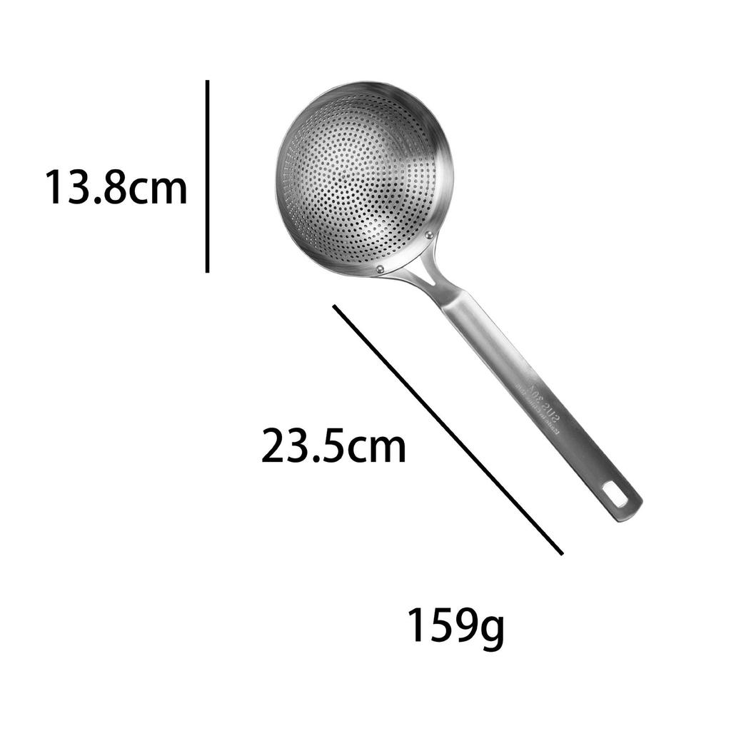 Thickened 304 Stainless Steel Noodle Spoon Strainer for Dumplings and Frying