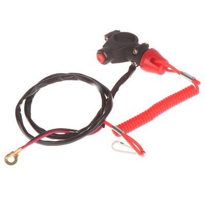 Atv Motorcycle Boat Tether Lanyard Emergency Kill Stop Engine Switch Push Button