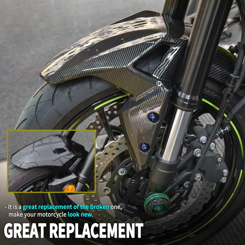 Motorcycle Front Fender Mudguard Wheel Splash Guard Tire Hugger Accessory for Kawasaki Z900 2017-2024 2023 2022 2021 2020