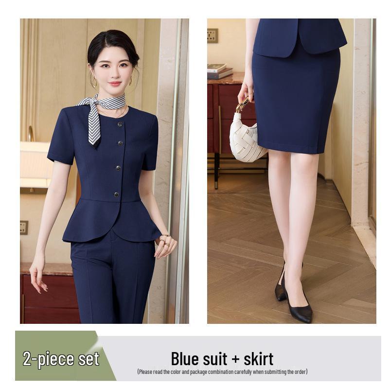 High-End Professional Women's Spring/Summer 2026 Suit Set for Medical Aesthetics Reception Workwear
