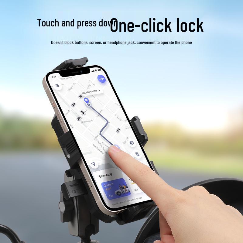 F Series Cycling Phone Mount: Handlebar & Mirror Bracket for Bicycles and Motorcycles