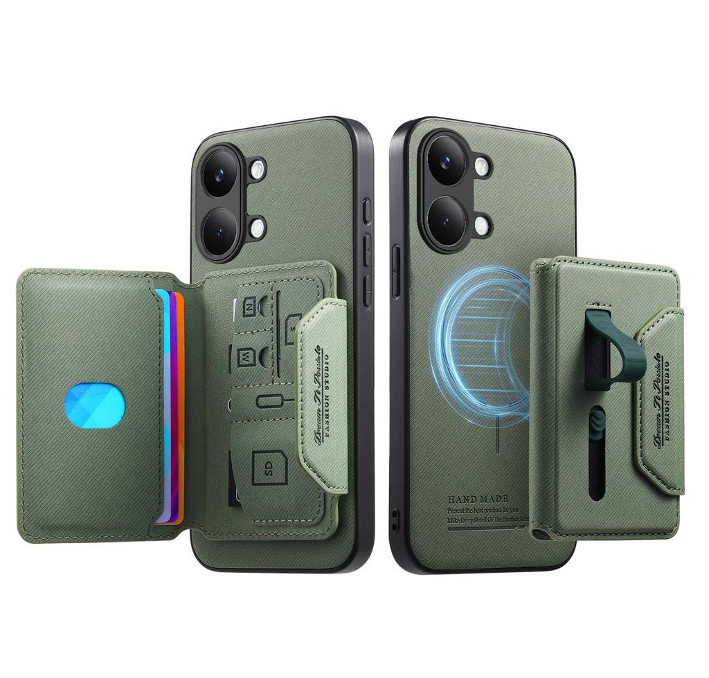 Luxury Leather Phone Case for Poco X8 X7 Pro 2In1 Detachable Magnetic for Magsafe Wallet Card for Xiaomi Poco X8 Pro Max Cover