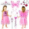 Costume Dress 2in1 Princess Fairy Butterfly Accessories 9 Items