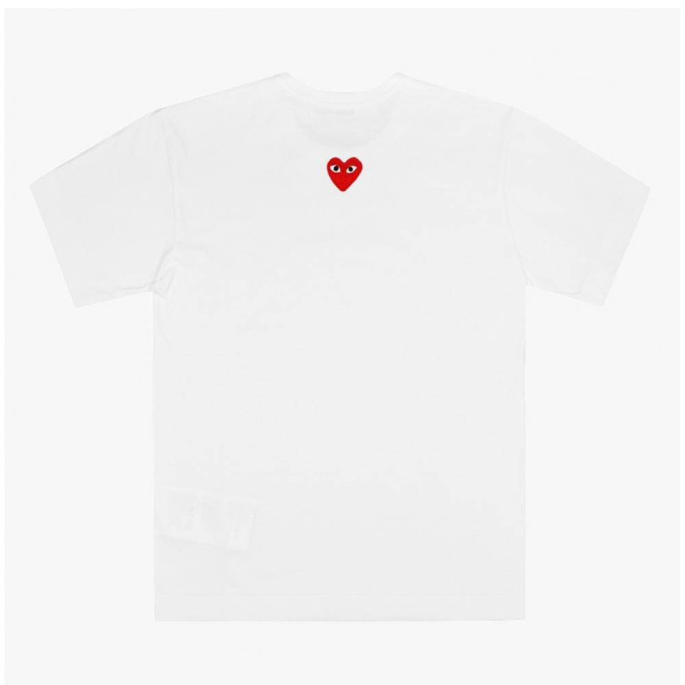 Comme Des Garcons Ax T340 051 3  p1T340 3  Play Back Red Heart Waffen Union Short Sleeve Tee