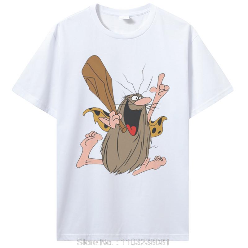 Hanna Barbera Graphic TShirt Captain CaveUnisex Cavey 1980s Cartoon Printing Tops Leisure T Shirt Unisex Cotton Tee Special Gift