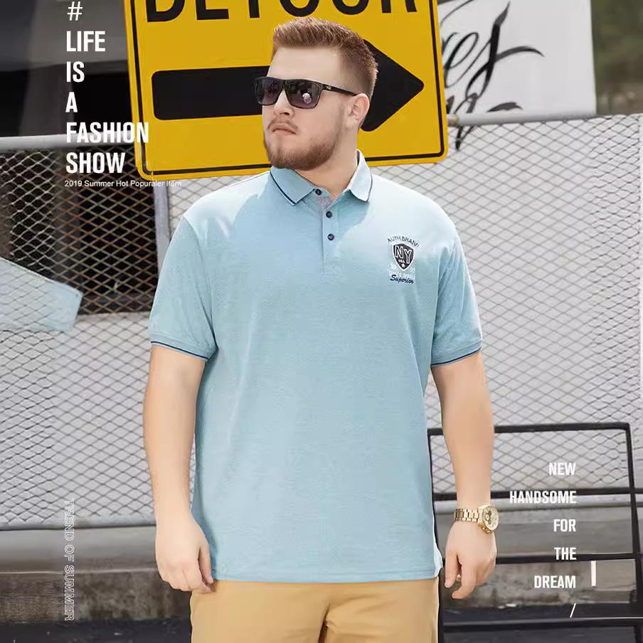 Short Sleeve Polo Shirts for Men Work Pullover Shirts Moisture Wicking Lightweight Golf Shirts Men's Summer Loose Fit Button Up Collared Tee Shirt