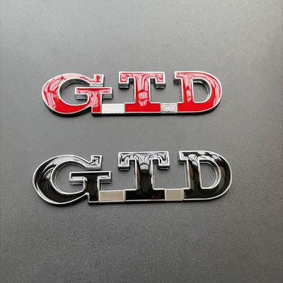 3D Kovové Nápisy GTD Zadní Víko Kufrů Auta Znak Nálepka 7 6 5 4 GTI MK2 MK4 MK5 MK6 MK7 Příslušenství