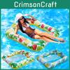 Pvc Inflatable Camel Hump Lounger Water Float Bed Strawberry Leaf Design