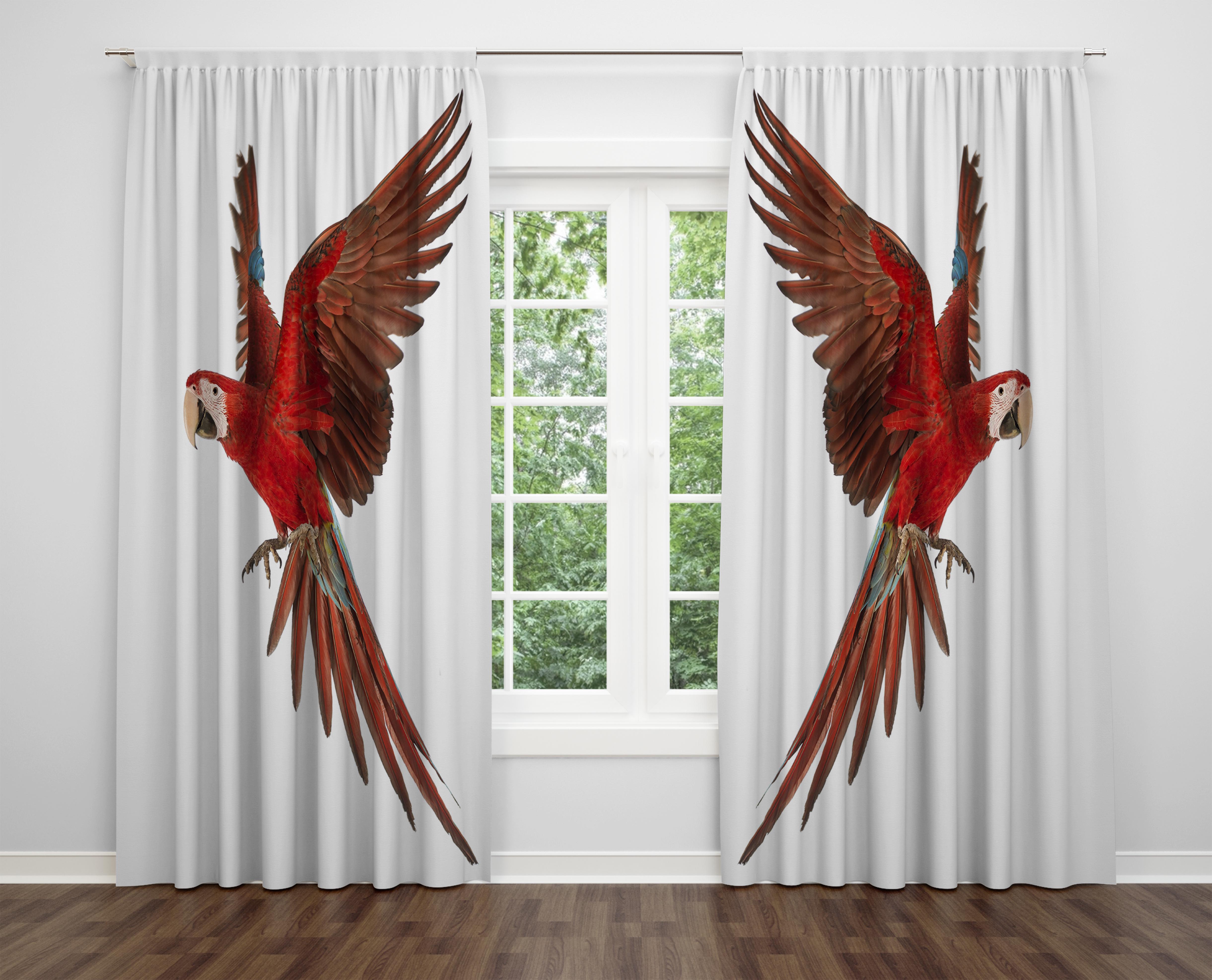 

Декоративний дизайн, високоякісна бавовняна тканина, ви можете вибрати одну або подвійну фіранку з крила 1 piece різнокольоровий