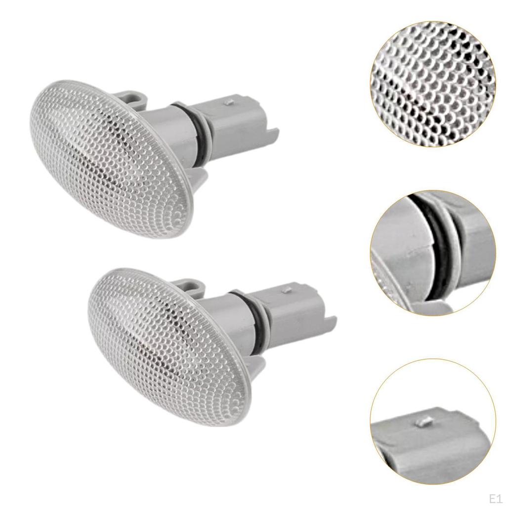 2x Side Indicator Light Compatible Professional Easy to Install Sturdy Turn Signal Lamps