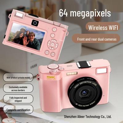 Entry-Level Dual Camera 5K WiFi Mirrorless Camcorder with Front and Rear Selfie Capability
