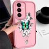 Dėklas Samsung Galaxy S24 S21 FE S25 S24 S23 S22 Ultra A56 A55 A54 A16 A15 A35 A25 5G Žavingas drugelio rašto TPU telefono dėklas
