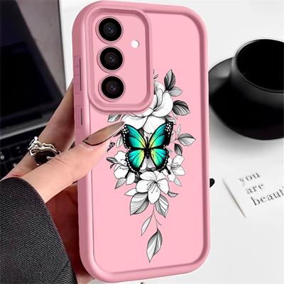 Case For Samsung Galaxy S24 S21 FE S25 S24 S23 S22 Ultra A56 A55 A54 A16 A15 A35 A25 5G Charming Butterfly Print TPU Phone Cover