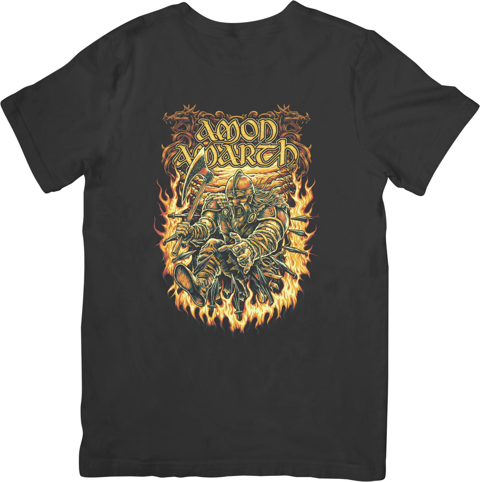 Amon Amarth Music Unisex Fit for Men Women Quality Cotton T-Shirt Black L