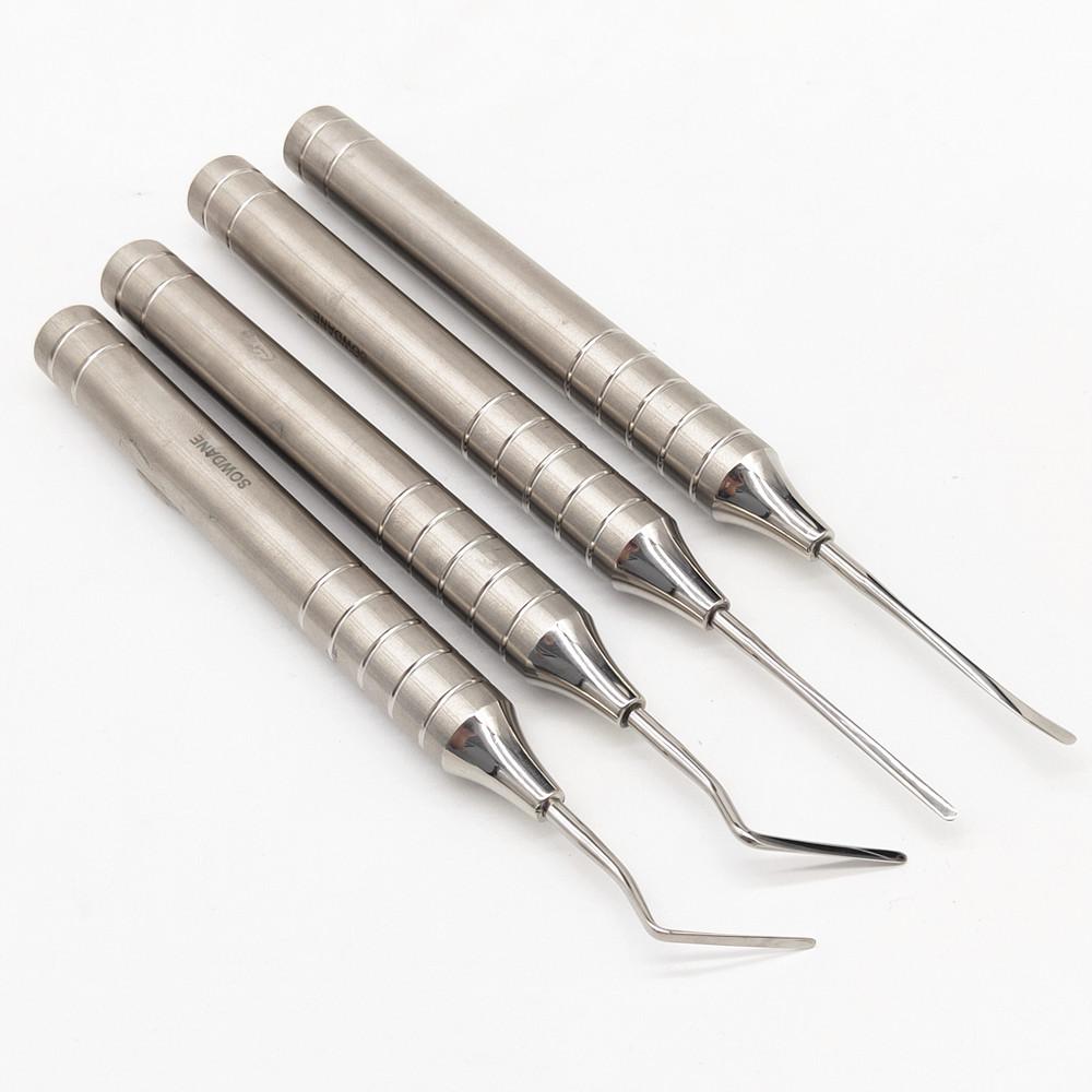 1 Pc or 4 Pcs Dental Flex Periotome Power Tooth Extraction Set Tooth Extraction Screw Elevator Flexible Periodontal