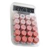 Cute Desktop Calculator Mechanical Clear Digital Display Simple Basic Desk Calculators for Business Office Supplies Pink