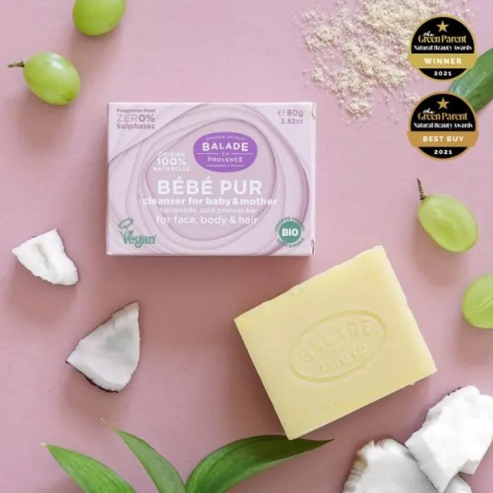 

Французское мыло ручной работы Organic_Bebe Pure-Pure для тела 80г