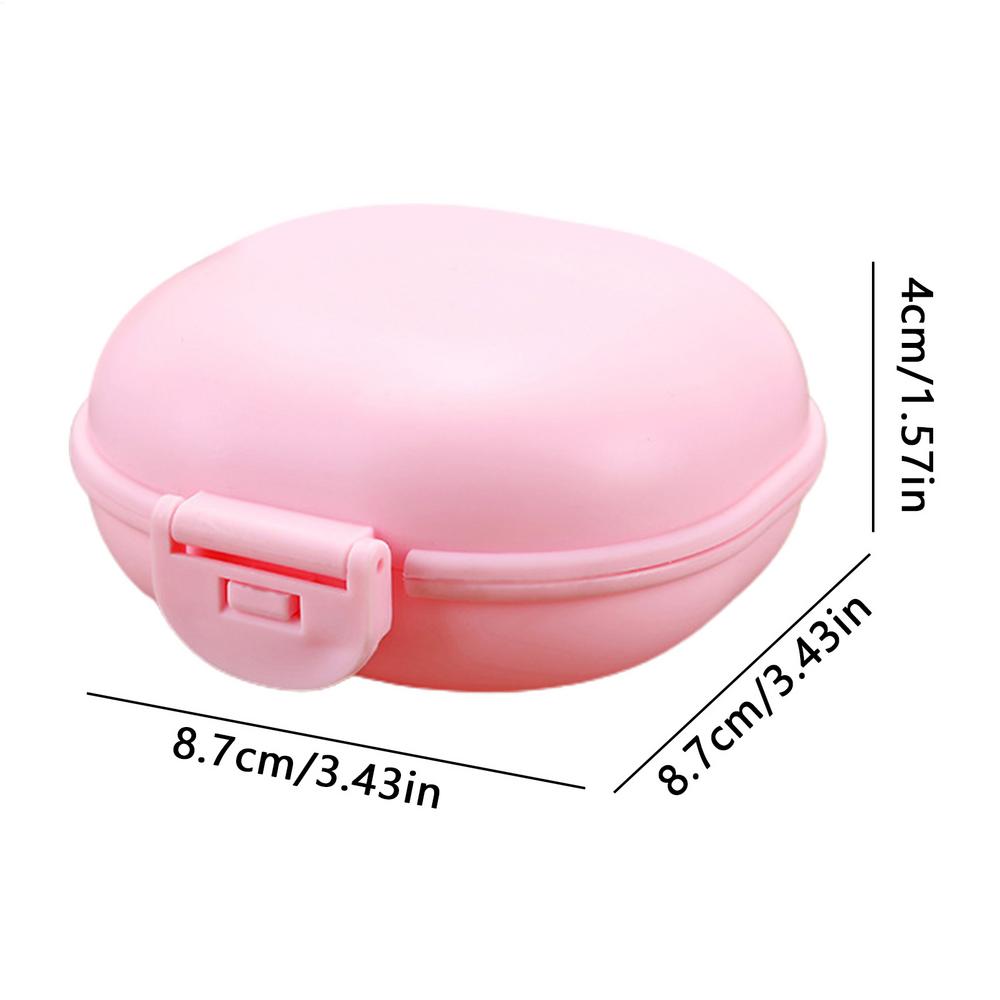 

Household solid color covered waterproof soap box travel soap box bathroom creative draining soap box, travel portable soap hold
