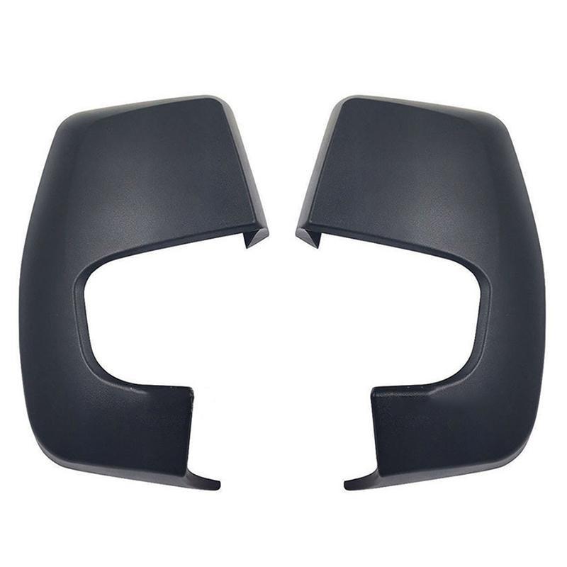Car Door Side Mirror Shells Matte Black Rearview Wing Mirror Cap Parts For Ford Transit/Tourneo Custom 2012-2019