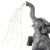 Solar Garden Elephant Statue with LED Light Strings Elephant Decor Elephant Sculpture for Yard Patio and Pathway Decor