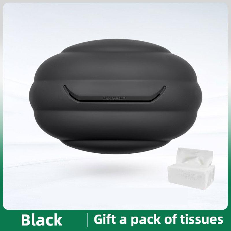 

Cloud Car Tissue Bag Soft Silicone Tissue Box Sun Visor Seat Headrest Rear Tissue Bag Buckle Strap Installation Napkin Holder чорний