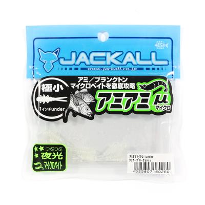 Jackall Weicher Köder Amiami Micro unter 1 Zoll Clear Glow Crush (0260)