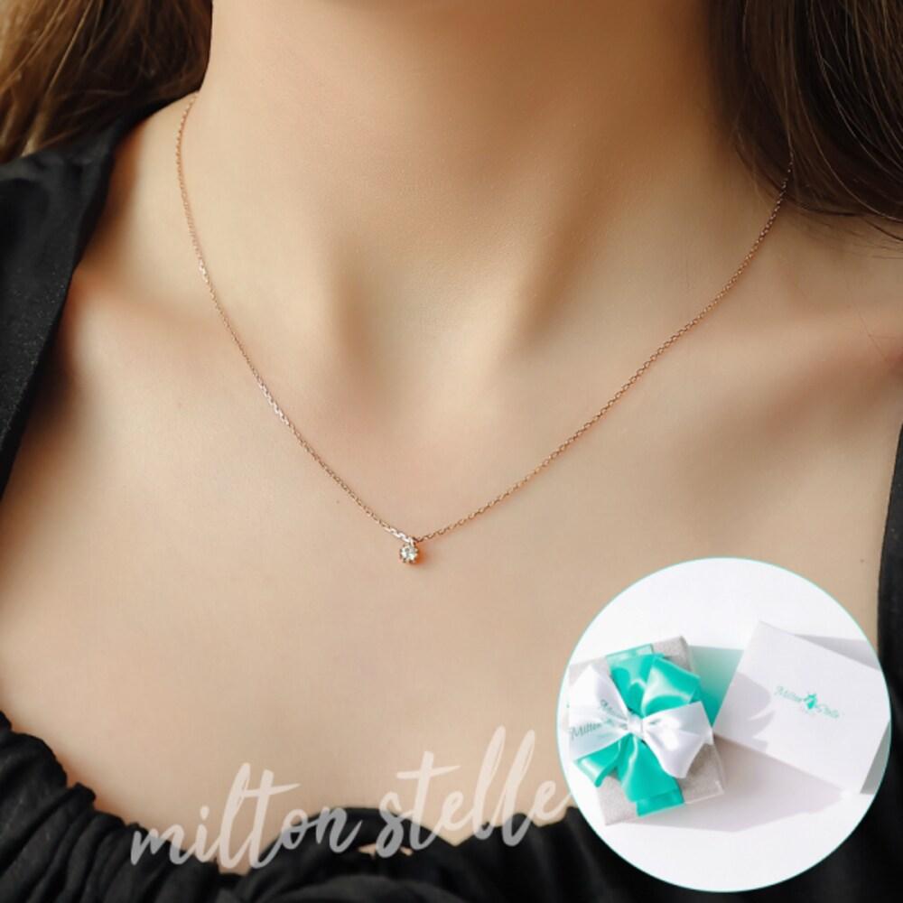[92.5 Silver/Tutto Di Me] Mela 925 Silver Necklace+Handmade