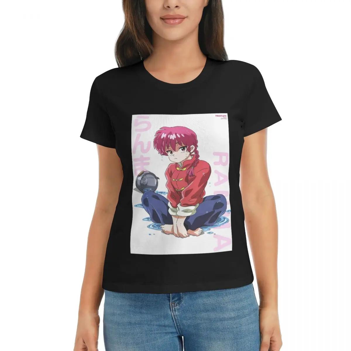 

Women TShirt Ranma 12 Saotome Pig Girls P Chan Summer Short Sleeve Tees ONeck Cotton T Shirts Clothes Tops Streetwear 4XL