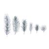 20Pcs Artificial White Flocking Plants Pine Branches Christmas Tree Decoration Festive Wedding DIY Bouquet Home Party Ornaments