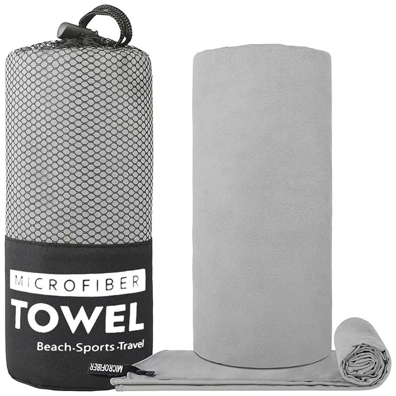 Toalha de Praia de Microfibra de Secagem Rápida – Leve, à Prova de Areia e Absorvente para Viagem, Natação, Yoga, Academia e Acampamento