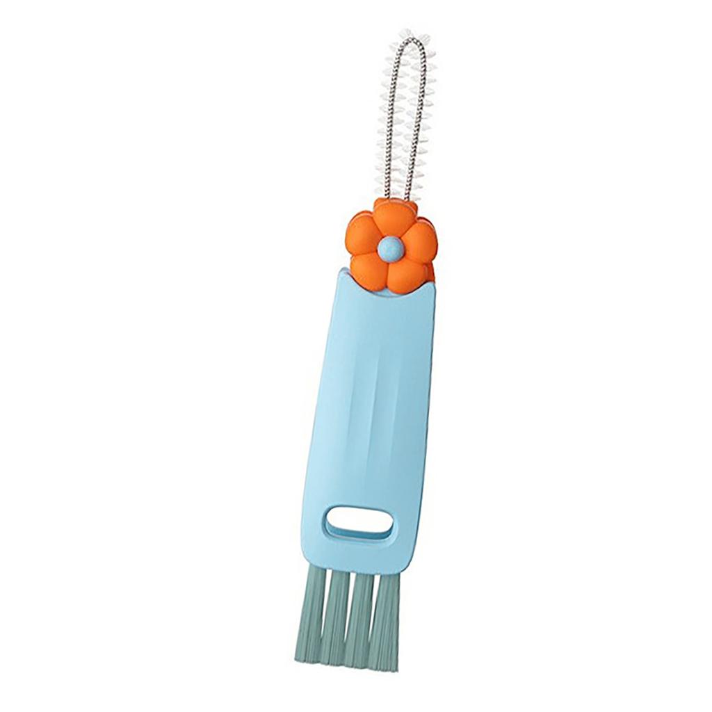 3 In 1 Cup Lid Cleaning Brush Soft Bristles Multi Functional Cup Cleaning Tools for Milk Bottle