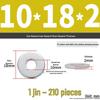 Extra Large Galvanized Metal Flat Washer - Thickened Round Screw Washer M6-M16