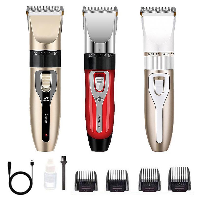 Rechargeable Cordless Hair Clipper IPX6 Waterproof Washable Hair Trimmer with Guide Combs for Home Personal Grooming Use
