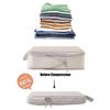 4PCS/1 set Travel Organizer Set Folding Storage Bags Wardrobe Cube Suitcase Packing Luggage for Clothes & Shoes bag organizer