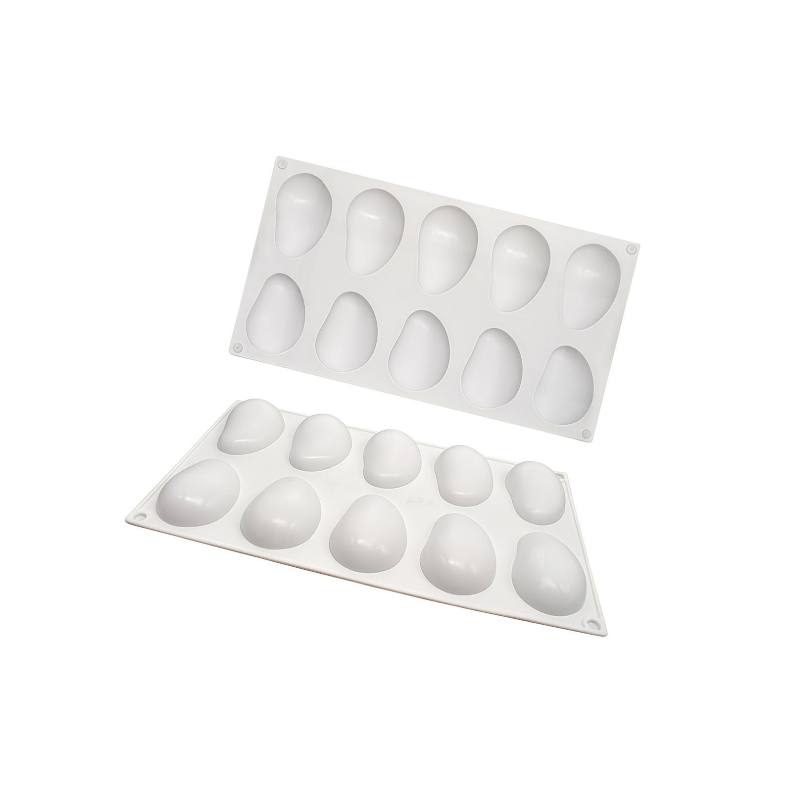3D Mangos Shape Silicone Molds Multi Cavity For Baking Chocolate Mousse Cake Pastry And Creative Dessert Easy Releases