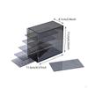 Clear Acrylic Eyelash Organizer with 5 Tiers for Makeup Vanity
