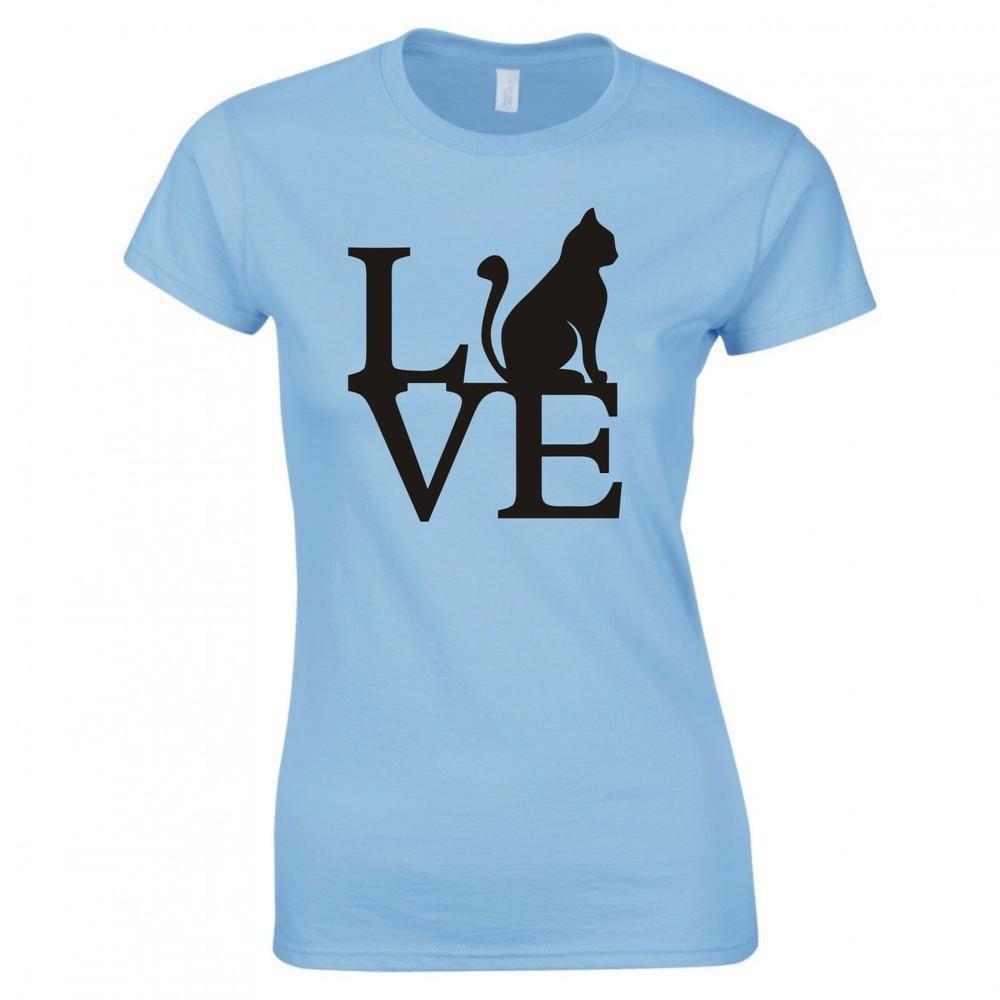 Funny Cat Love Cats Skinny Fit TShirt S