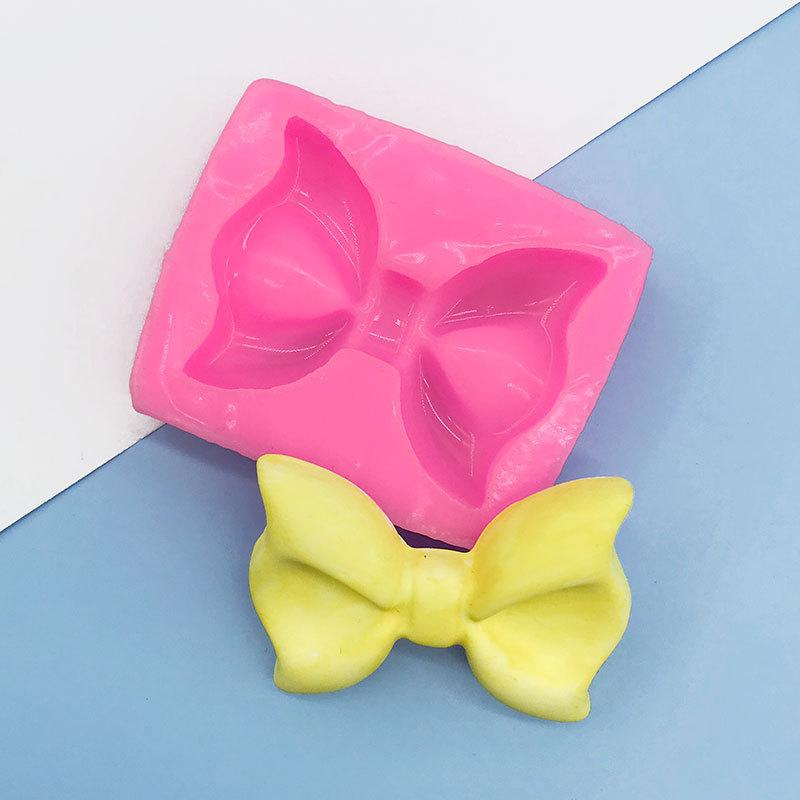 Newest Cute Knot Bow Molds Soft Silicone Fondant Resin Art Mould Cake Decoration Pastry Kitchen Baking Accessories Tools 2025