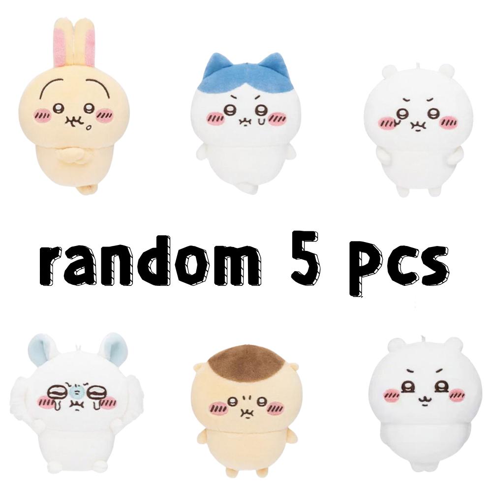 Vendita Kawaii Chikawas Hachiware Usagi Serie Pun Arrabiata Portachiavi Peluche Ciondolo Morbido Peluche Cartoon Bambola Peluche Giocattolo Ciondolo Borsa