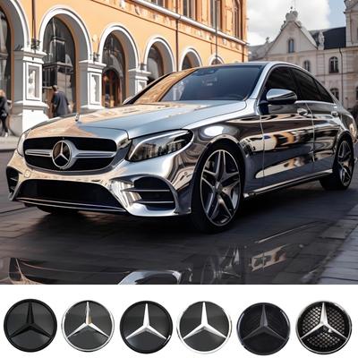 Znak hviezdy na mriežku auta, Logo prednej mriežky pre Mercedes Benz W204 W205 X253 X156 W176 W177 W167 W246 W117 X167, Príslušenstvo