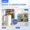 Trash & Recycle Stickers – 2-Pack Self-Adhesive Vinyl Labels, Waterproof & Durable (Transparent Background with Black Text, Medium 6.3 x 2.7