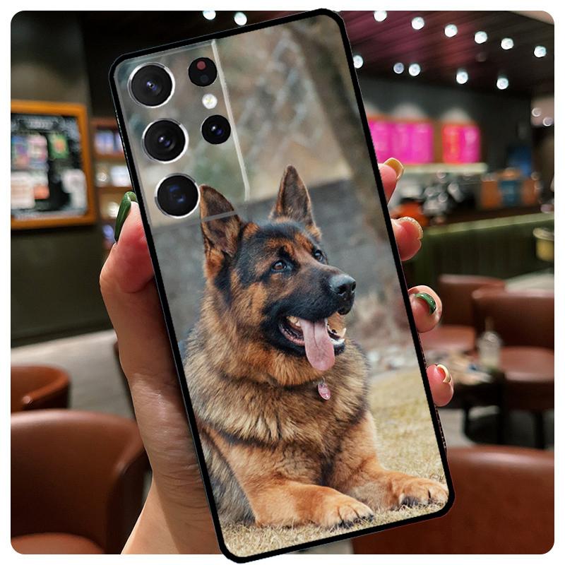 German Shepherd Dog Phone Case For Samsung Galaxy S25 Ultra S21 S22 S23 S24 Ultra S9 S10 Plus S24 S25 FE Cover