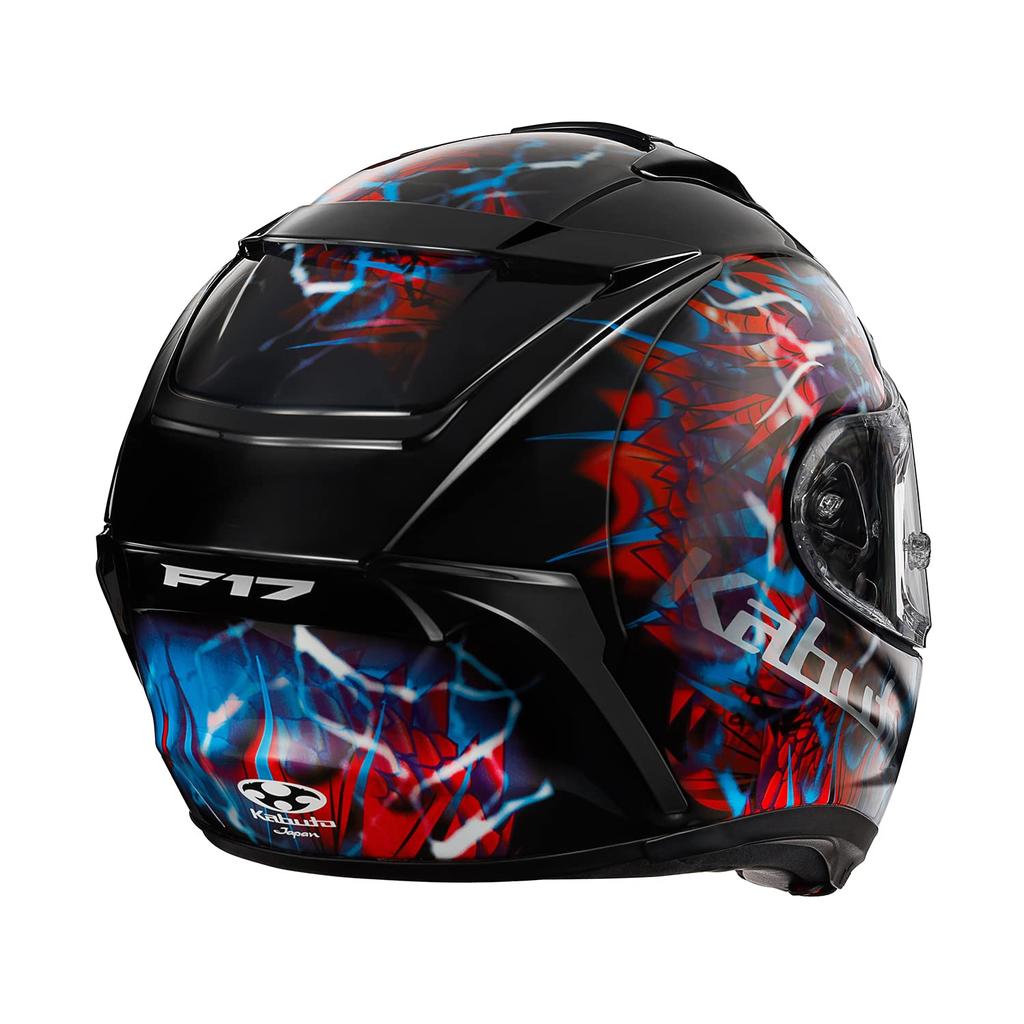 OGK KABUTO Motorcycle Helmet Full Face F17 TRICK Black Blue (Size M)